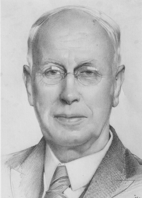 1950 (circa) Willem van der Lugt (1878 1958), tekening door Adriaan van der Plas k